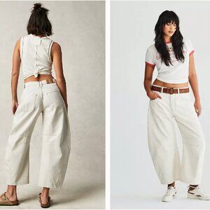 Free People We The Free Mid-Rise Barrel Jeans- NWT